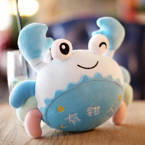Cute crab doll aquarium small hairy crab plush toy creative clawed crab doll rag doll