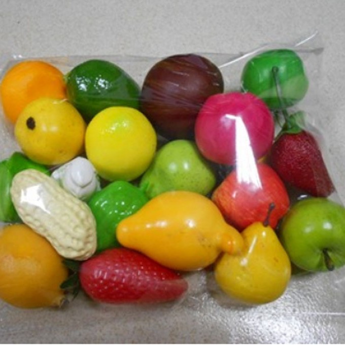 20 5cm fruits in random mixed colors