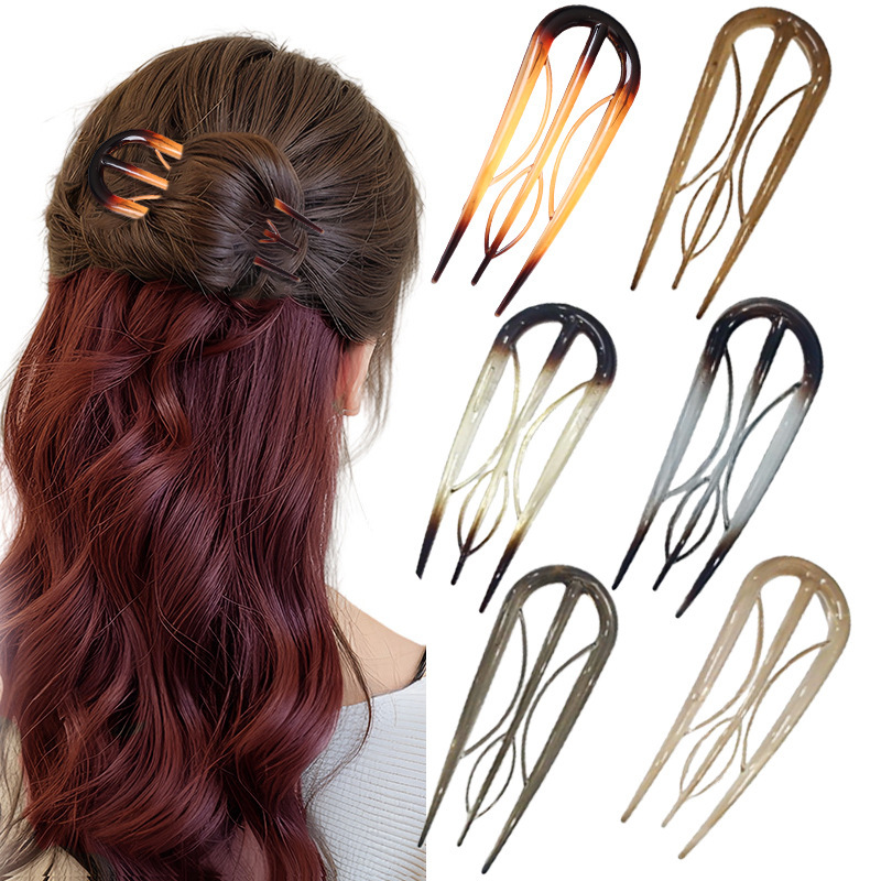PCU tipo clip de cabello de alta sensación nuevo disco chino artefacto de cabello de estilo antiguo clip de cabello de rama simple clip de cabello image 25