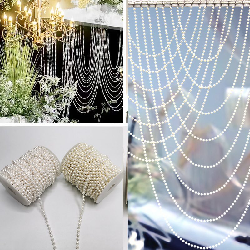 Factory Direct 6-12mmABS imitation pearl connecting beads DIY jewelry accessories headdress wedding holiday decoration