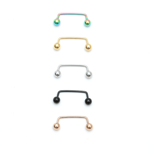 New Fashion Barbell Lip Piercing Ear Cuff Tongue Stud Multi-purpose U-shaped Stylish Body Jewelry Direct from Manufacturer