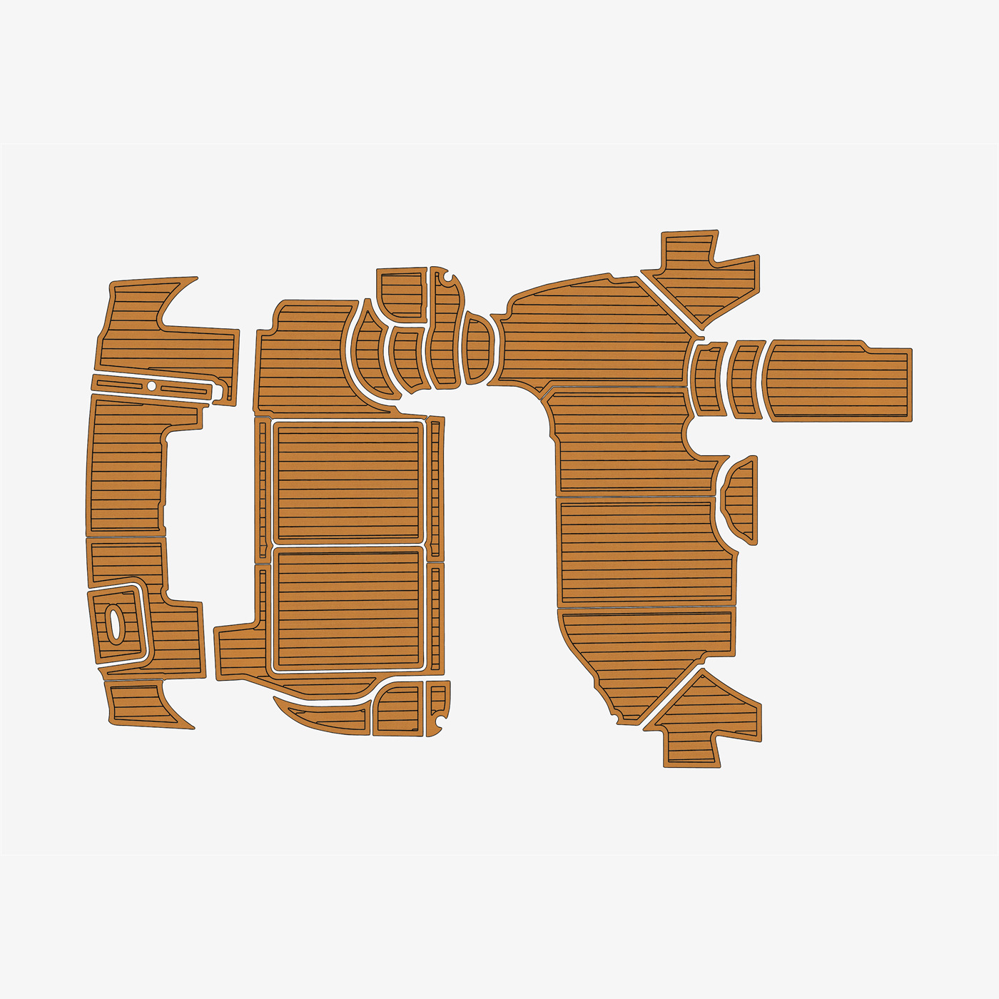 2007 Meridian 459 Faux EVA teak Marine Foam mat Floor