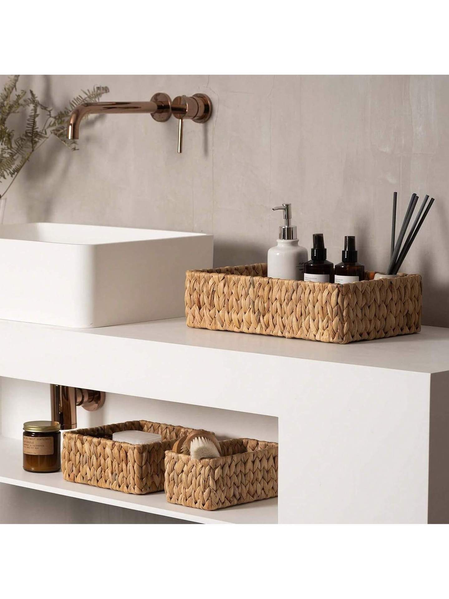 Gourd Grass Woven Storage Basket Hanging Basket Rattan Storage Basket Desktop Coffee Table Cabinet Wall-Mounted Storage O1CN01z7z4em2ENlsj3PQ9C !!2218715578733 0 Cib