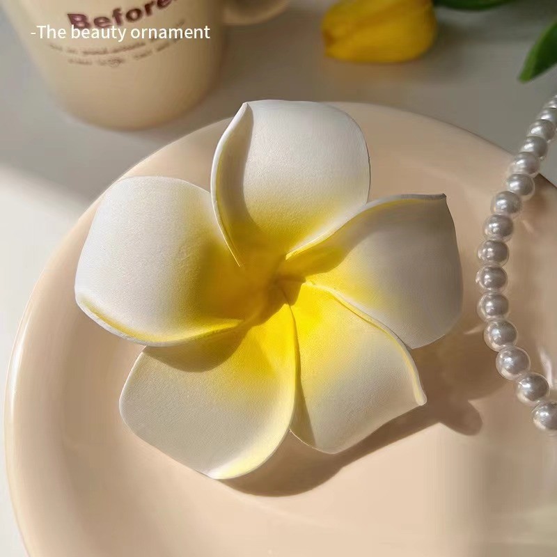 Orquídea de mariposa flores de perlas clip de pelo de vacaciones mar de viento lateral clip de boca de pato super inmortal flores simuladas adornamientos de pelo al por mayor image 11