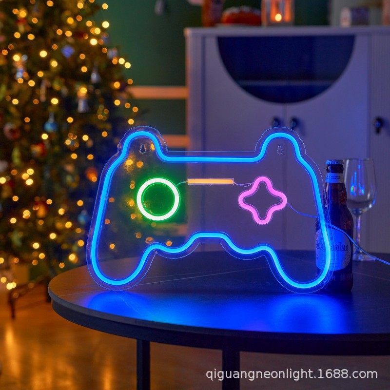 Amazon cross-border open neon custom shop sign LED light bar decorative light LED letter neon light