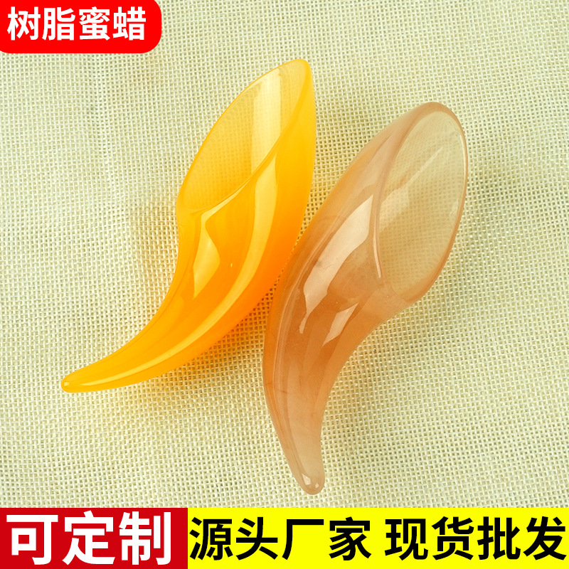 밀랍 차 숟가락 사용자 정의 차 작은 숟가락 광동 제조 업체 수지 밀랍 숟가락 포크 공장 재고