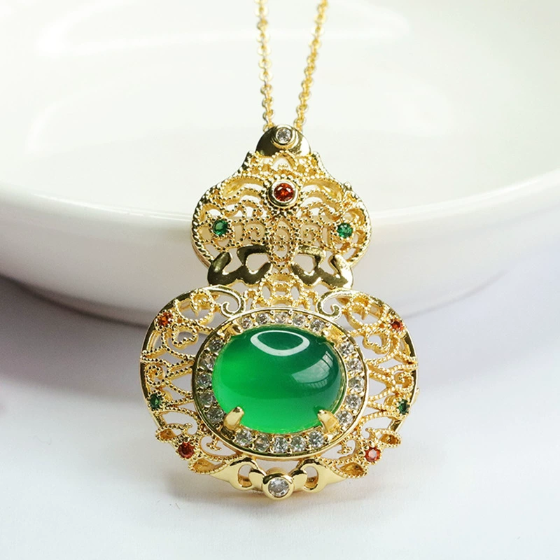 Pendant jade, ретро ожерелье, imitation ice, оптовый