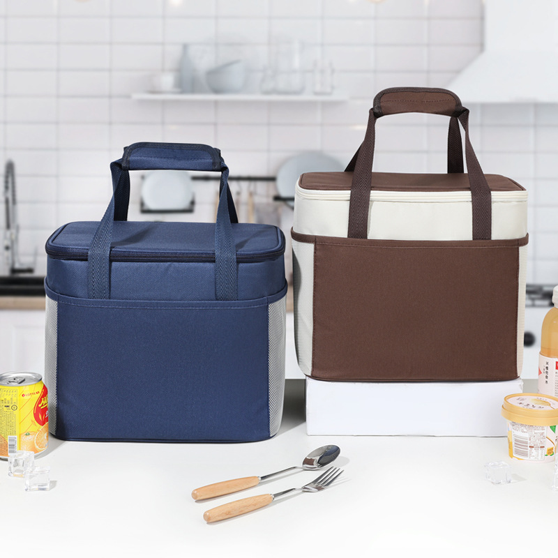 Caja de almuerzo bolsa portátil Portátil Bolsa de aislamiento térmico bolsa de almuerzo caja de almuerzo bolsa de almacenamiento de una sola pieza entrega transfronteriza explosión