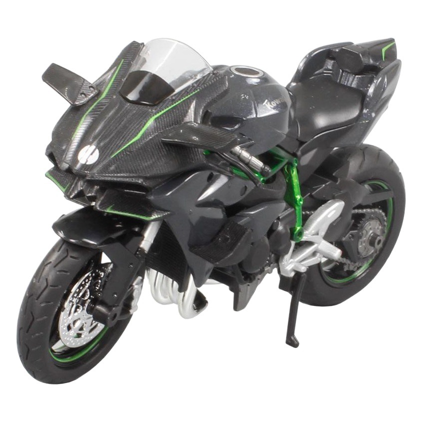 Huayi M12-1 en caja H2R simulación de motocicleta niño niño luz y sonido retorno aleación modelo de coche juguete al por mayor