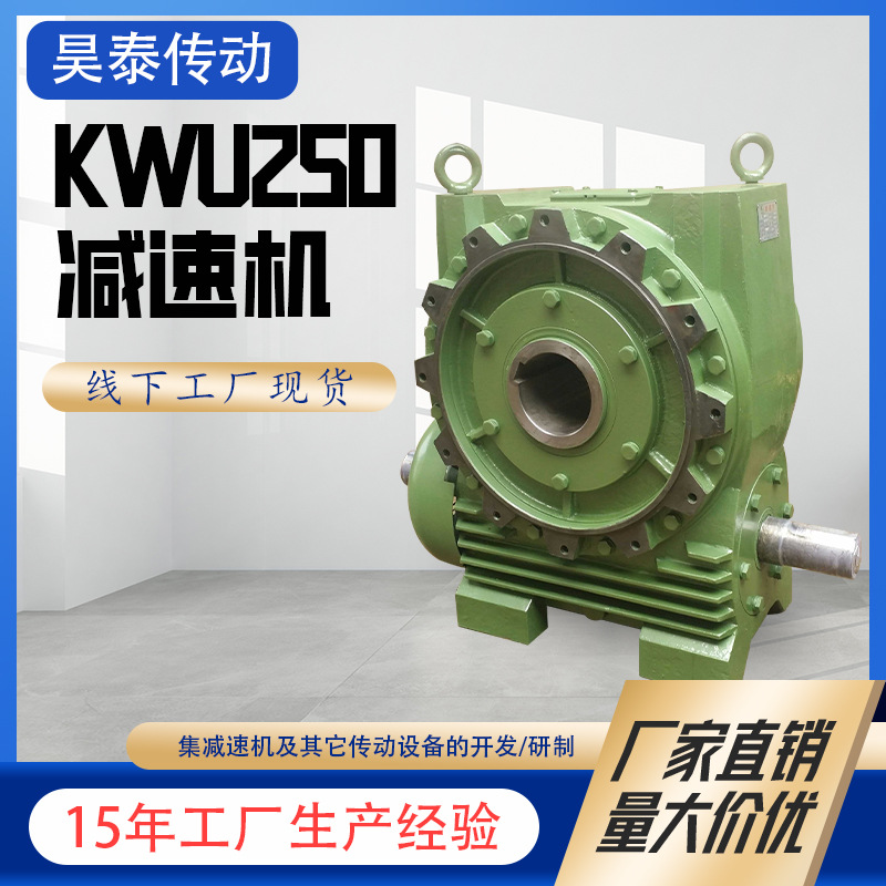 KWU250涡轮蜗杆减速机制药化工用同轴式圆锥齿轮硬齿面蜗杆减速机