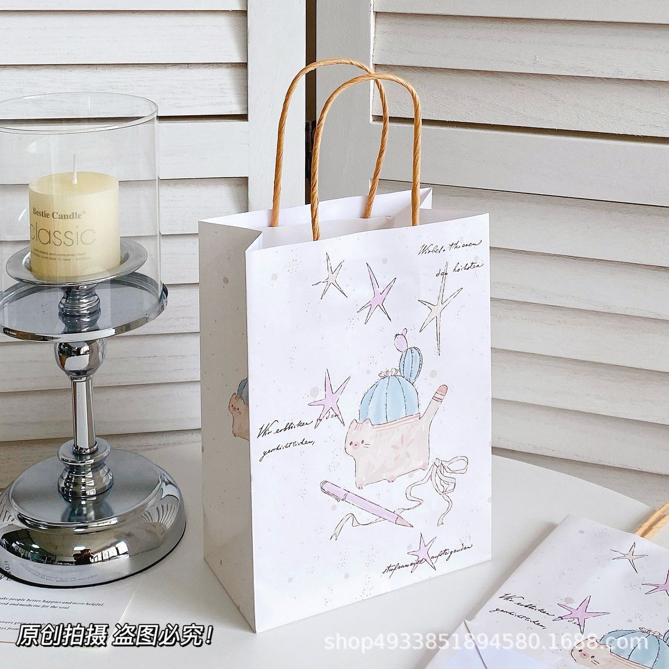 Original dinosaurio cachorro bolsa de regalo de alto valor facial inswind exquisito engrosado bolsa de embalaje durable regalo barato
