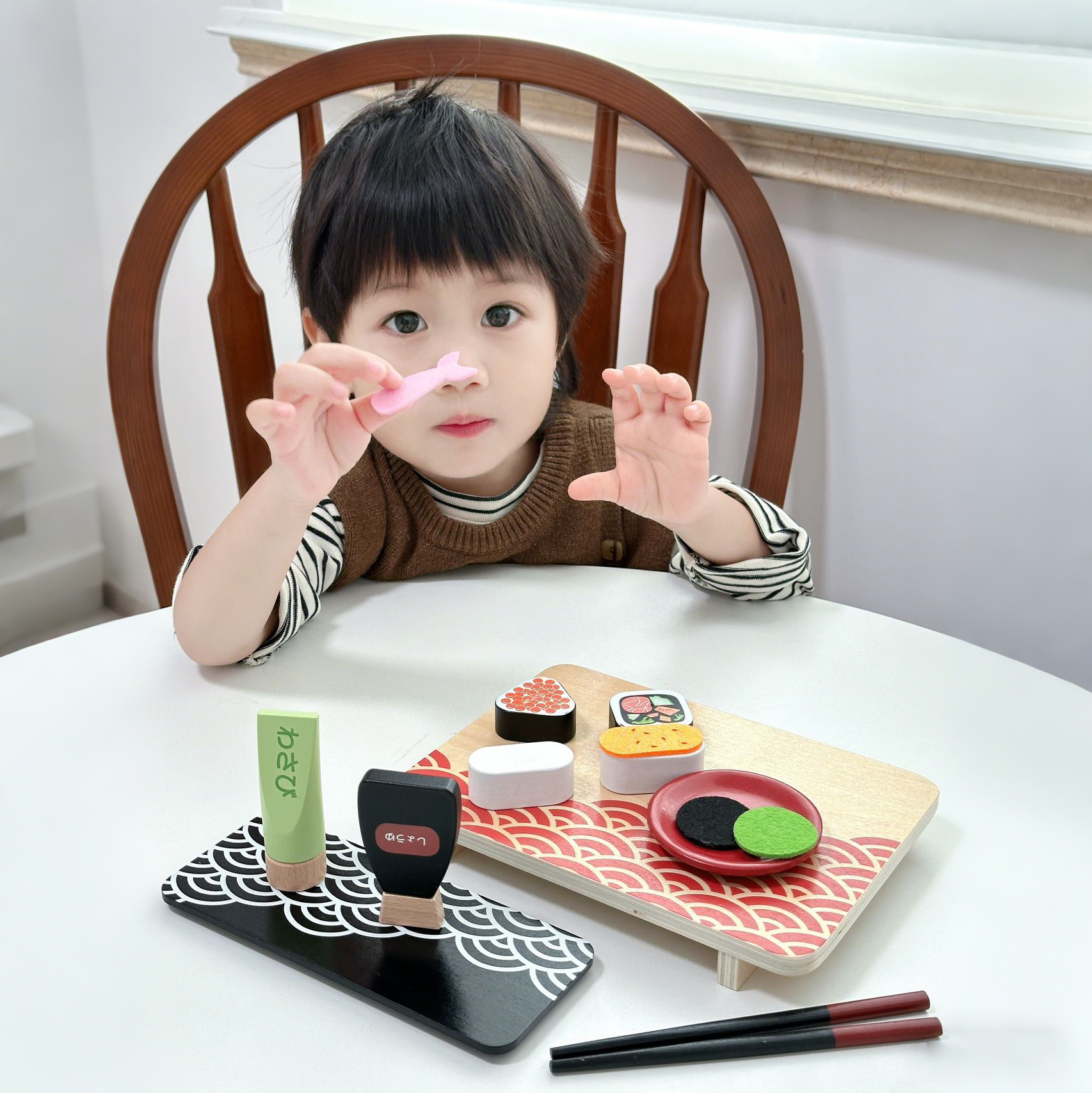Delicious Japanese Sushi Pretend Play Kitchen Toy Customized Kindergarten Early Education Children's Educational Wooden_voghion.com
