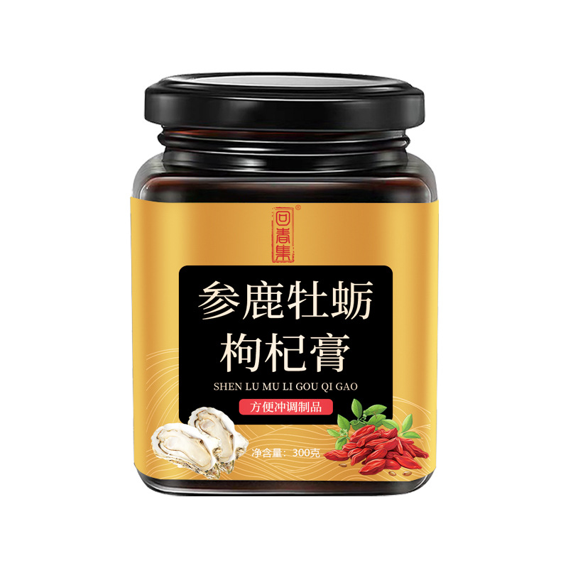Shen Lu Mu Li Gou Qi Gao (Ginseng, Deer, Oyster & Goji Herbal Paste) — Nourishing Herbal Paste, 300g overview