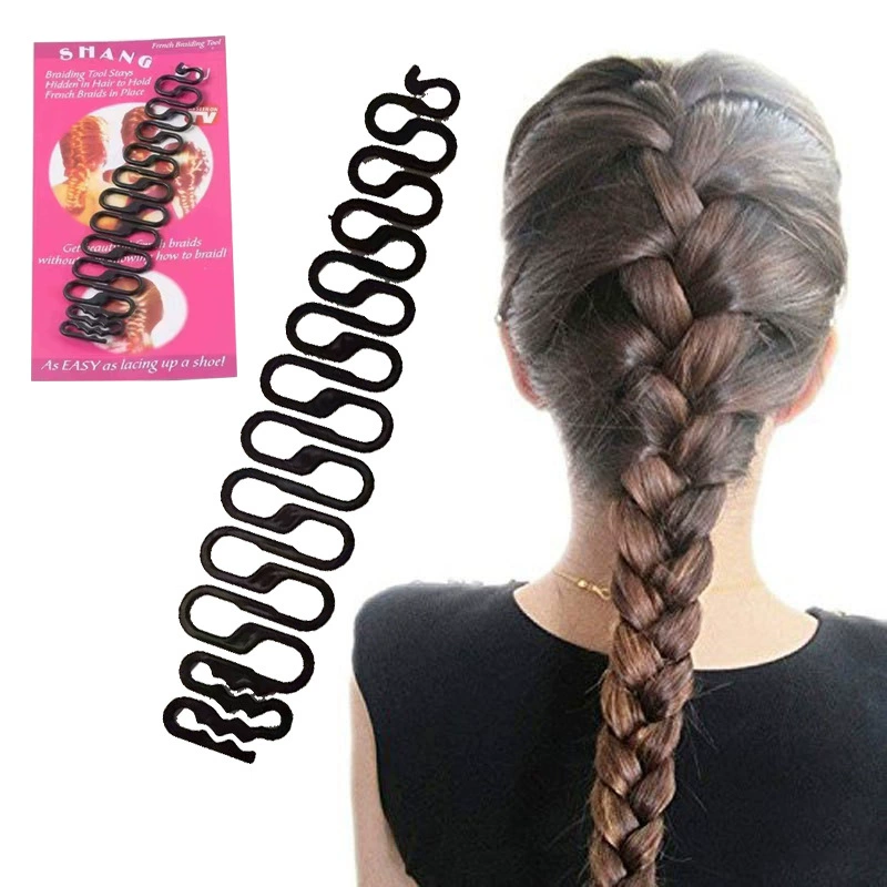 Amazon DIY инструмент для французской косички волос, роликовый пучок, прическа, инструмент для плетения кос, инструмент для плетения кос, аксессуары для волос