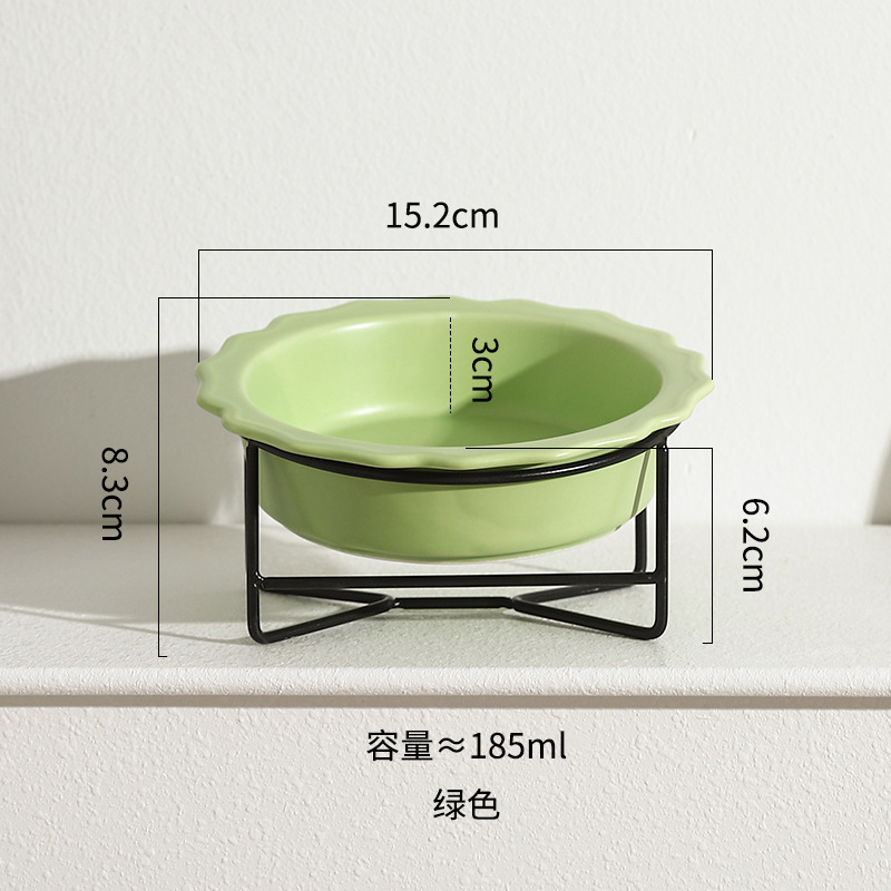 레이스 그릇 (녹색) + 철 프레임
