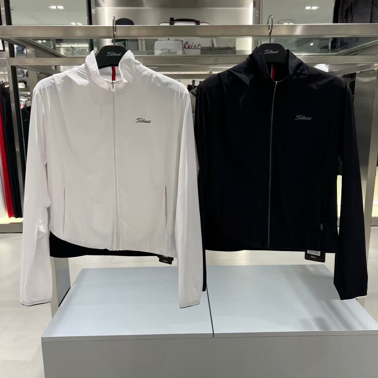 Spring and Autumn Korean Style Golf Women's Clothing Sports Casual Long Sleeve Top Breathable Stand Collar Zipper Long Sleeve Jacket