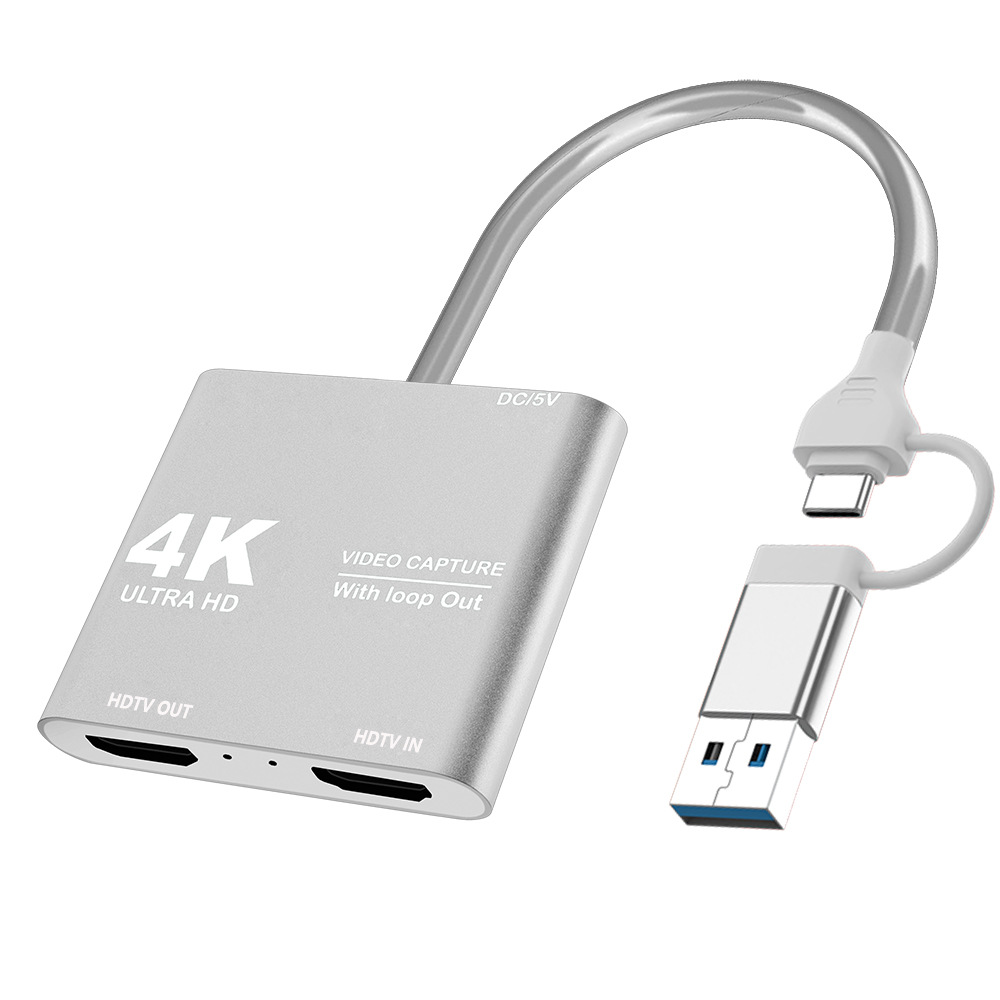 4K 1080p USB 3,0 a HDTV compatible video audio juego tarjeta de captura con bucle 1080P60FPS