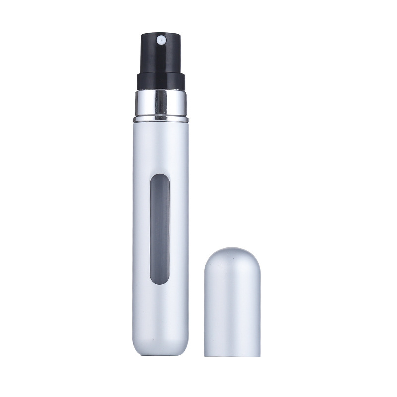 Los fabricantes suministran botella de perfume portátil de llenado inferior de 8ml en stock botella secundaria de perfume de viaje al por mayor
