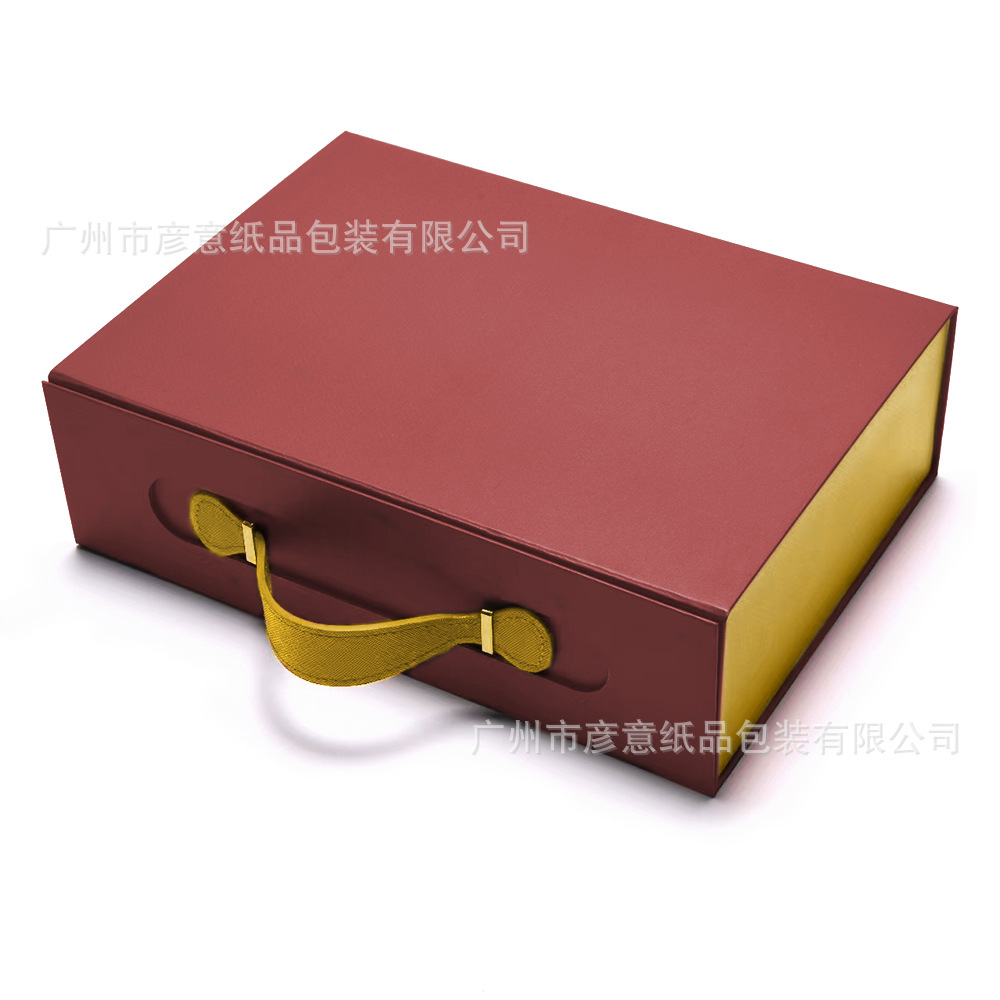 跨境外贸服饰创意折叠礼盒一片式磁性翻盖折叠礼盒现货服装包装盒B