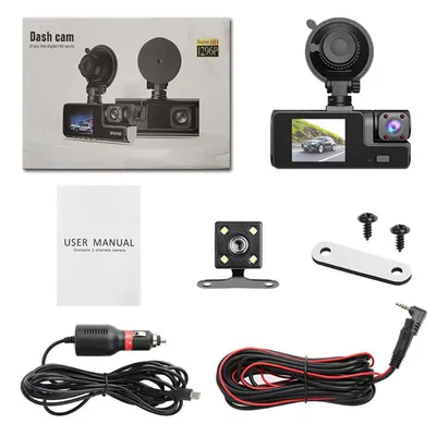 New A22 Driving Recorder Driving recorder - three-shots-front-of-the-car-inside-the-car-behind-the-car