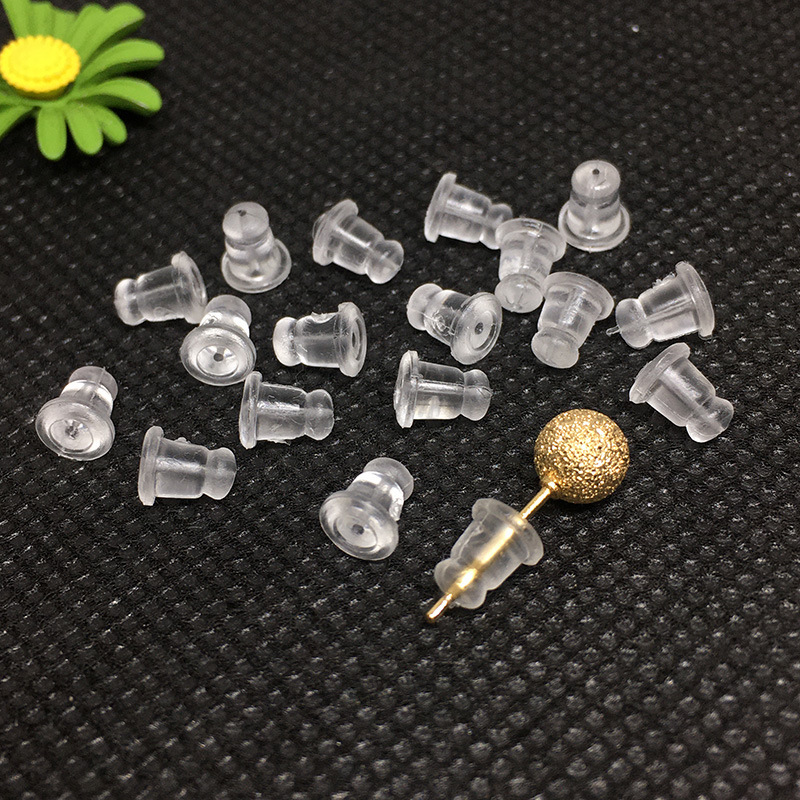 DIY Earring Accessories Transparent Silicone Ear Plugs to Prevent Falling Off and Environmentally Friendly American Bullet Ear Caps Large Ear Plugs Ear Stud Plugs DIY Earring Accessories Transparent Silicone Ear Plugs to Prevent Falling Off and Environmentally Friendly American Bullet Ear Caps Large Ear Plugs Ear Stud Plugs