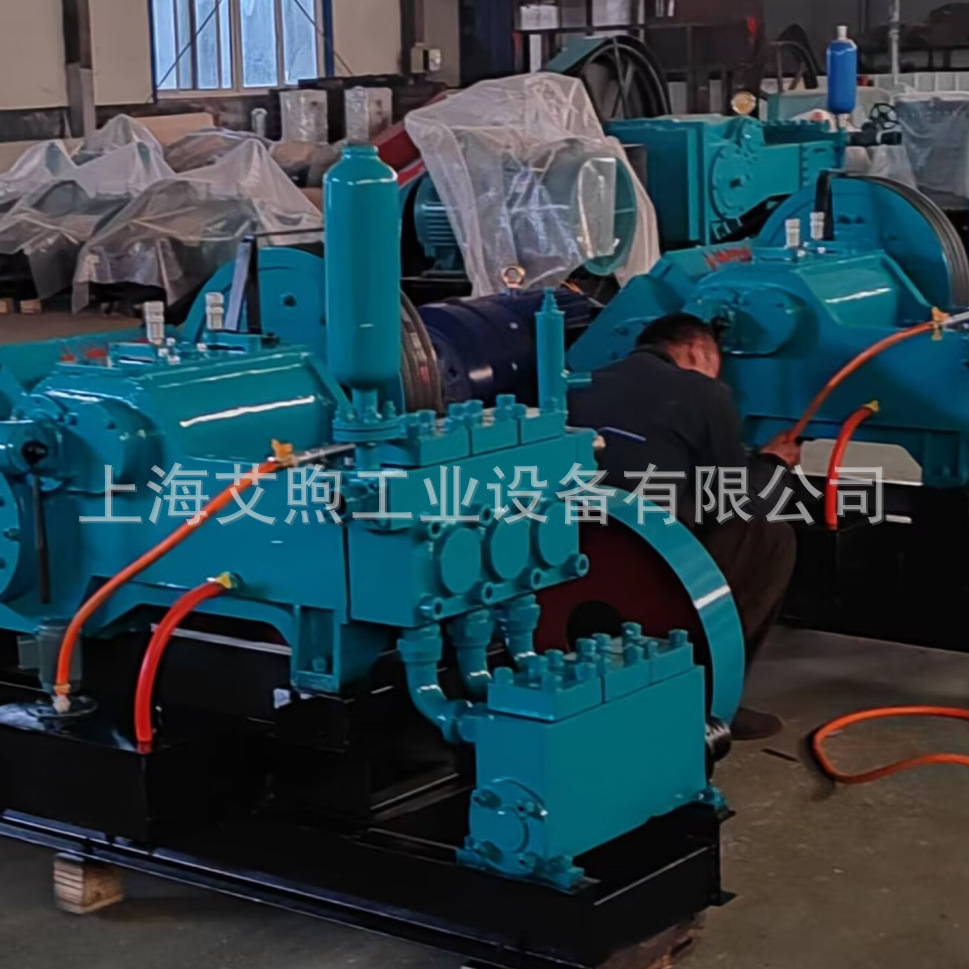 F-300型卧式三缸单作用活塞泵 变频调速控制润滑系统抗冲击注浆泵