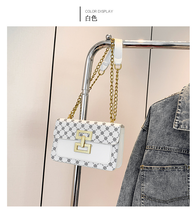High-end texture, retro single-shoulder women's 2024 autumn new trendy and versatile chain crossbody small square bag undefined