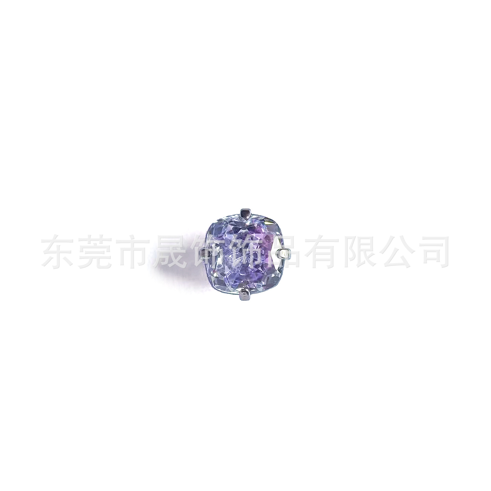4mm肥方 Zirconia Ear Stud F136 Titanium Alloy 方型5A Cubic Zirconia Helix Cartilage Stud G23 Titanium Internal Thread Piercing Jewelry - 4mm(5/32")