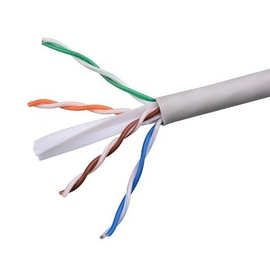网线100米蓝色宽带线八芯电脑线超五类四对非屏蔽双绞电线305