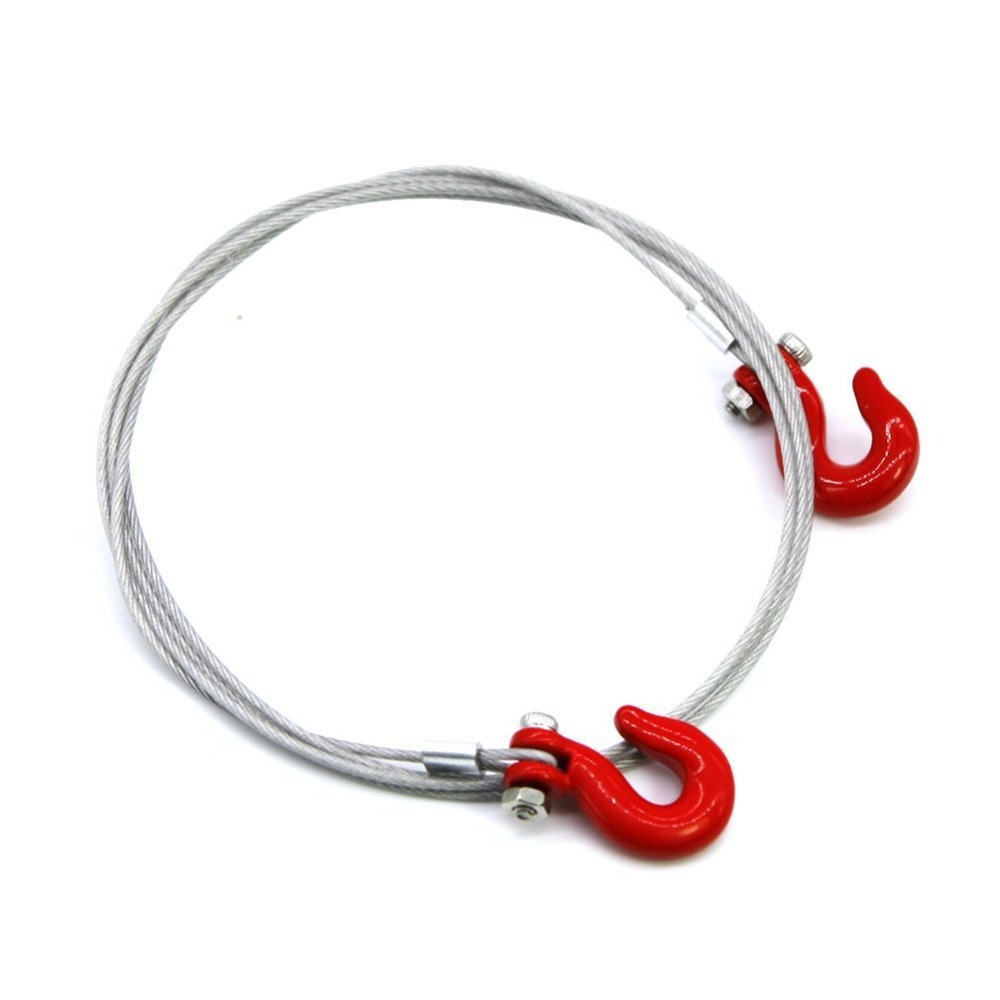 RC modelo coche universal simulación humor metal piezas decorativas rescate gancho cadena gancho cuerda gancho cabrestante gancho remolque