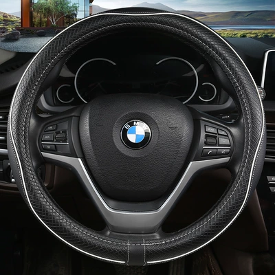 Manufacturer's New Style Handlebar Steering wheel cover - 040-round-black-and-white-38cm