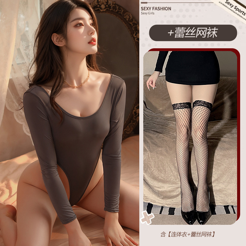 그레이 [원피스] 블랙 망사스타킹