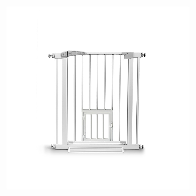 Puerta de seguridad infantil sin taladros — barrera protectora para escaleras y mascotas, instalación fácil, valla de protección para bebé