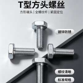 本厂生产销售T型螺栓，非标螺栓，彩锌螺栓