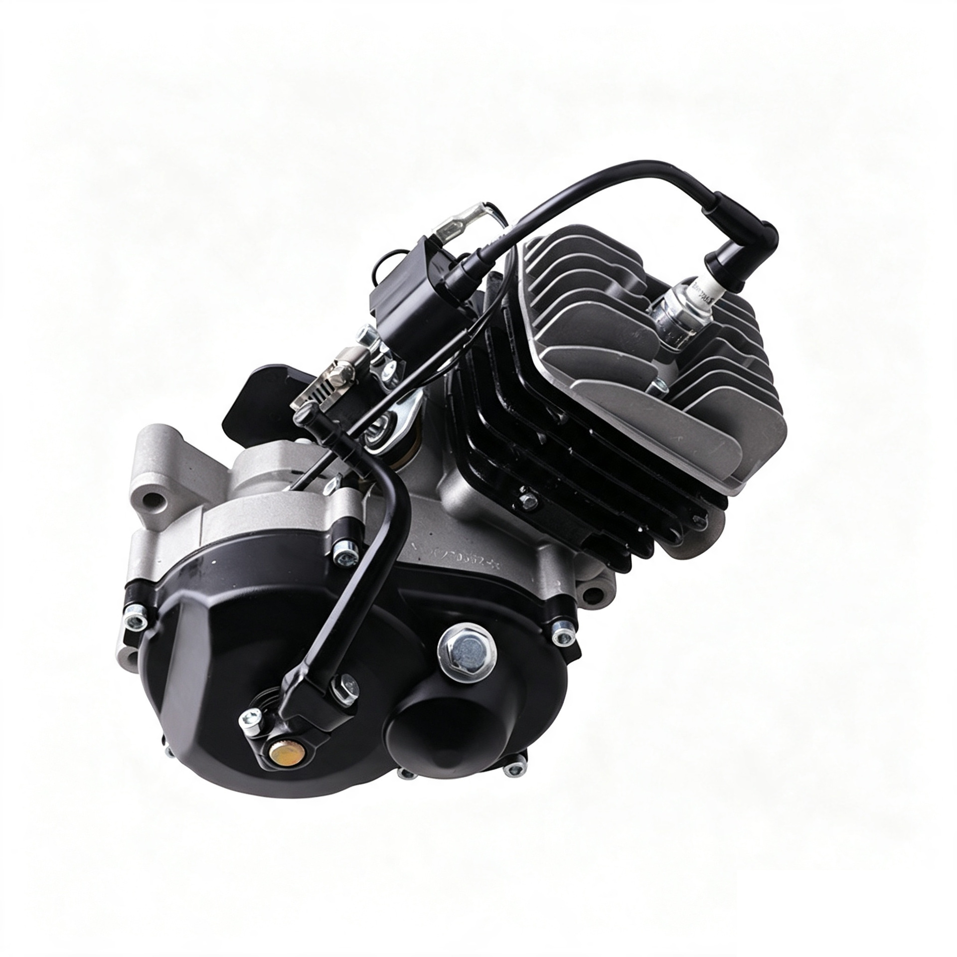 Two-stroke KTM50 air-cooled gasoline engine for small off-road go-karts, foot-start aluminum cylinder engine