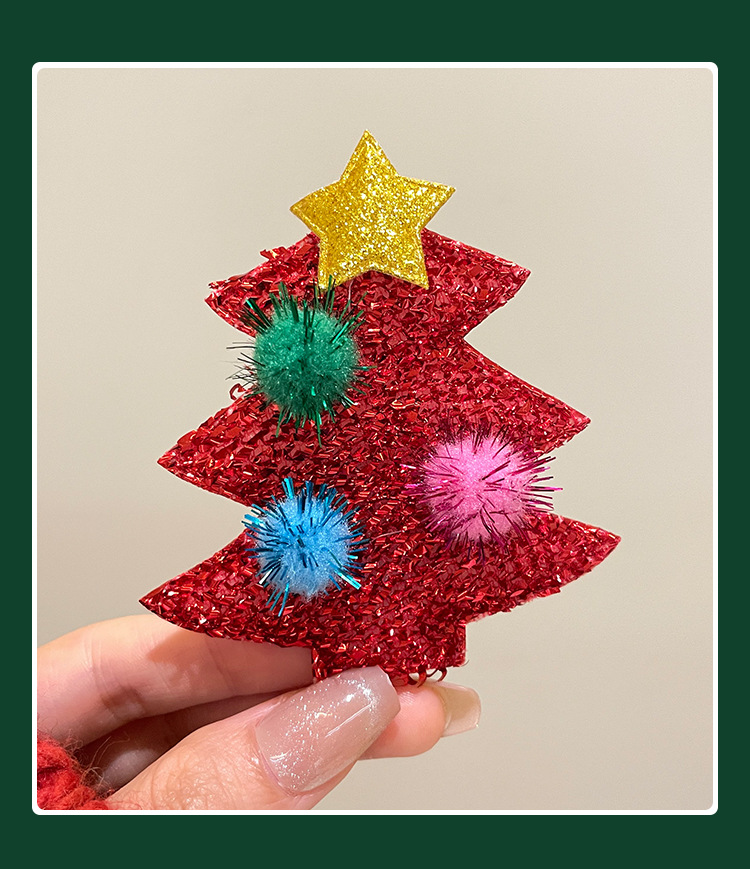 Christmas Festival Christmas Tree, Santa Claus Pattern Women's Gender Cute, Christmas Style Cute Christmas Pin Christmas Tree Santa Claus Alloy Women's Brooches