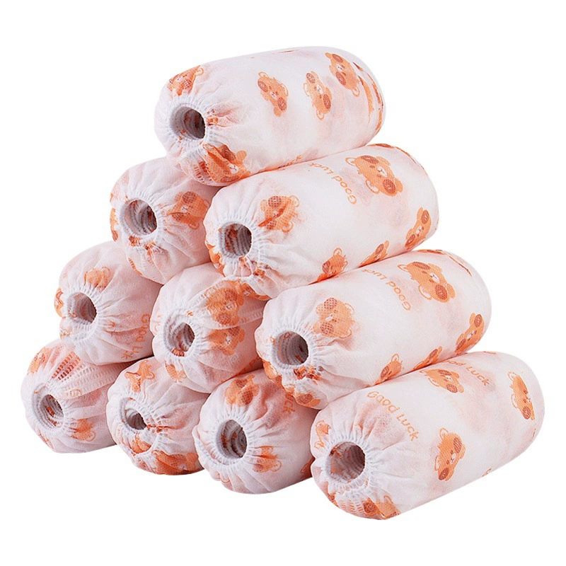 Qicai Chengcheng одноразовые нетканые бахилы с мультяшным принтом, 50 шт., производитель, оптовая продажа, утолщенные, пылезащитные и противоскользящие