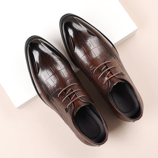 New Men's Business Dress Shoes Leather High-end Brogue Shoes British Style Wedding Men's Shoes Top Layer Cowhide Shoes