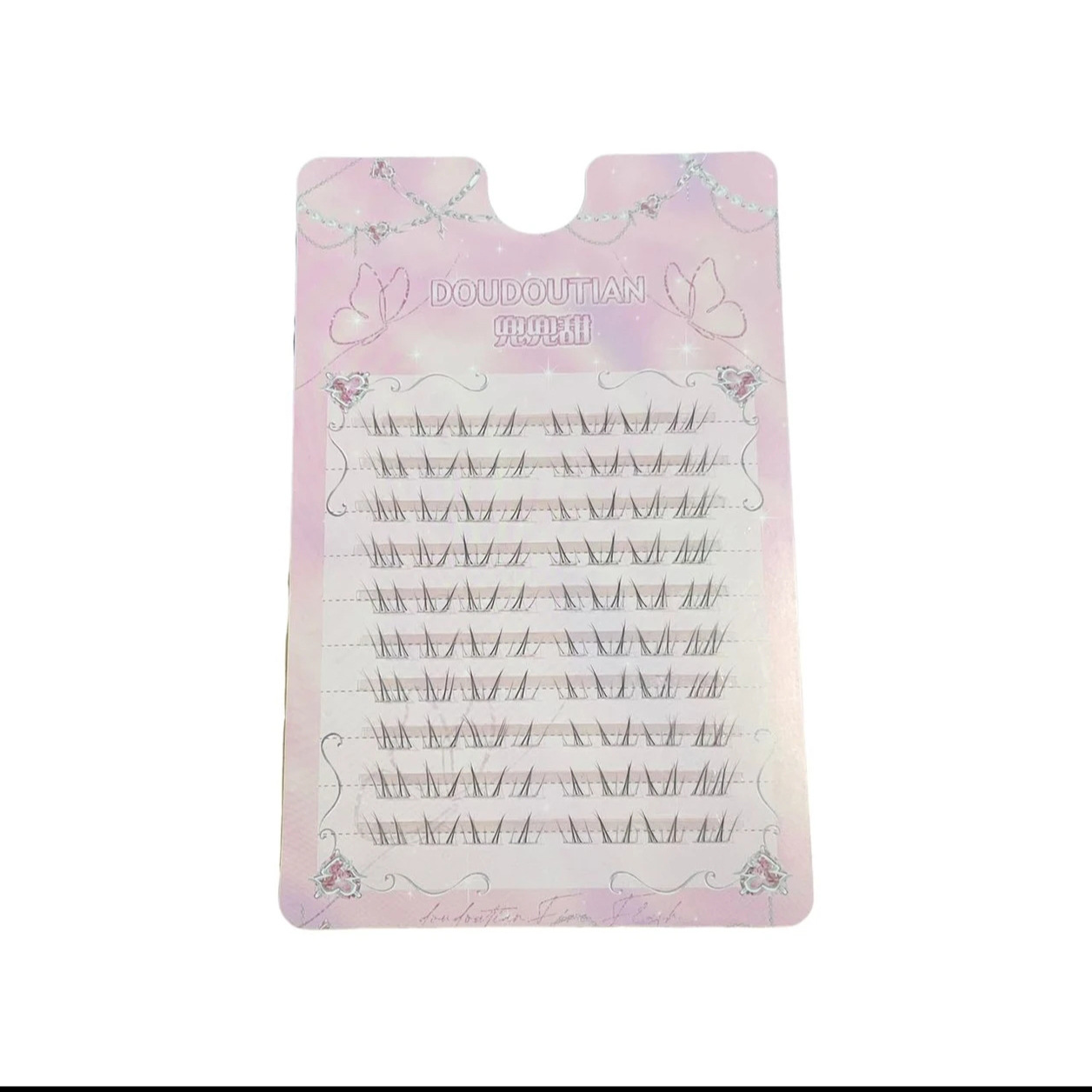 Nuevo estilo chino pestañas inferiores cómics Barbie segmentada natural pintada a mano cabello gripe micro zorro pestañas postizas