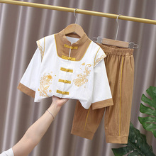 男童汉服中国风25新款中式唐装少爷秋装儿童古装书童男孩公子套装