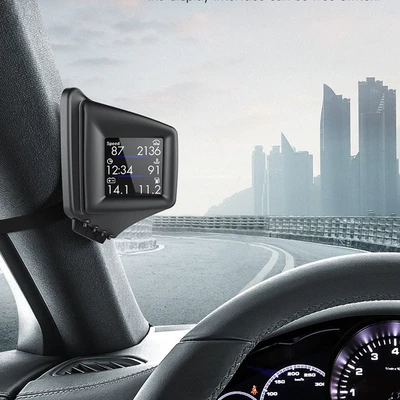 Vehicle HUD instrument brake turbo test