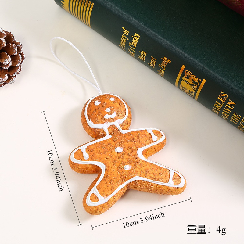 クロスボーダーファッションクリスマス装飾ジンジャーブレッドマン杖キャンディペンダント外国貿易 DIY 立体クリスマスツリーペンダント|undefined