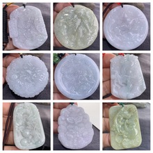 缅甸天然翡翠a货狐虎牌麒麟菩萨人物葫芦无事牌便宜摆摊吊坠货源