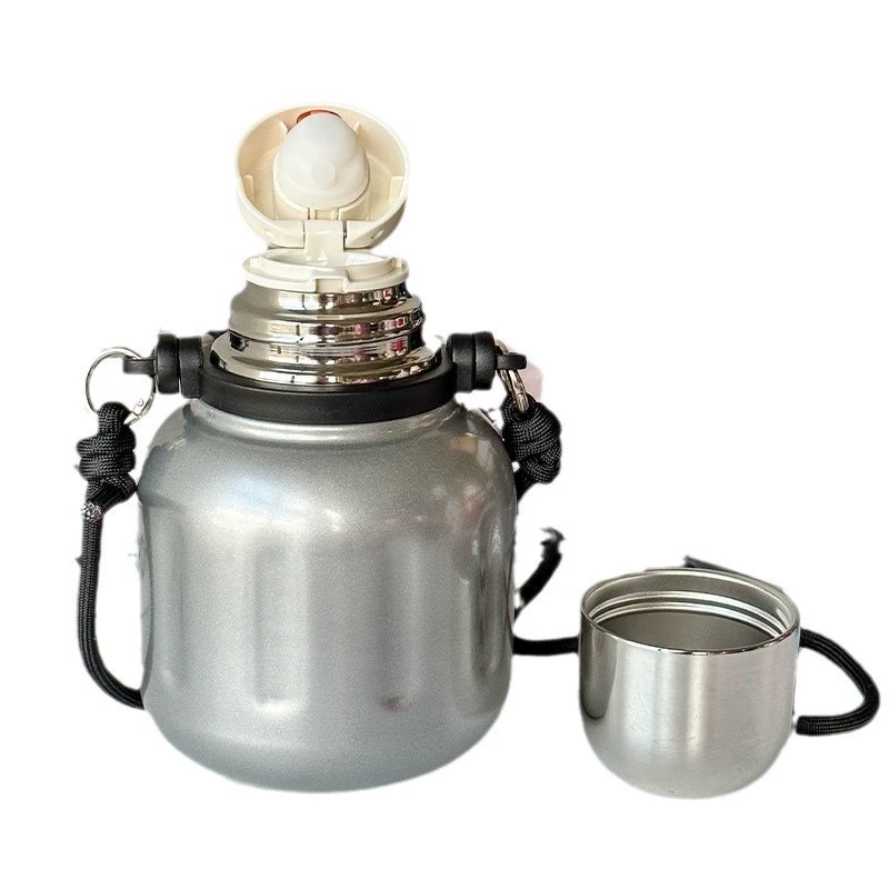 Children's high quality handheld capacious glass stainless steel