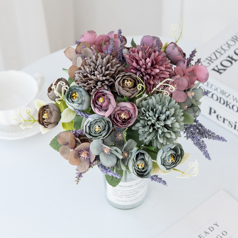 Romantic Simple Style Rose Silk Flower Imitation Plants Artificial Flowers display picture 1