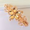 Crystal, hairgrip, big hairpins, ponytail, high-end hair accessory, Korean style, flowered, wholesale