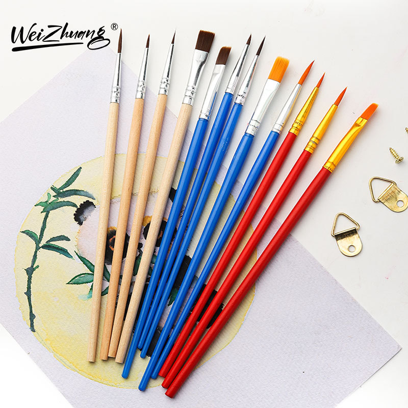 Plastic digital nylon brush, children's liner, ceramic pigment acrylic made of plaster 4