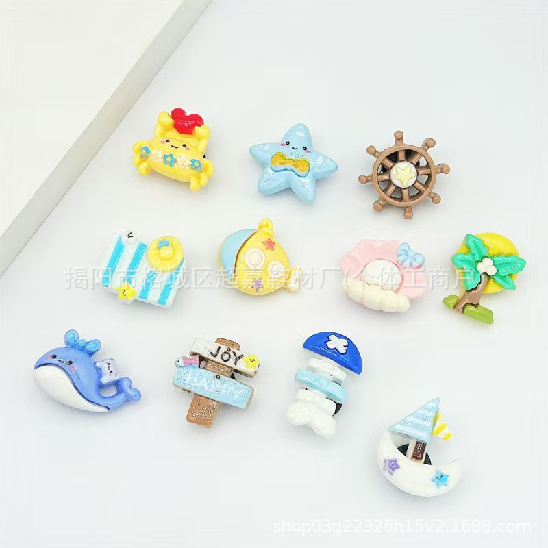 SZ-010 Juego de 11 piezas de ballenas y estrellas de mar