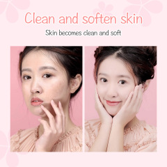 LAIKOU Sakura Facial Scrub Cream, 90g &mdash; Peach-Infused Face Cleansing Exfoliant with Microbeads for Pore-Cleansing Perfection&mdash;Cross-Border Product