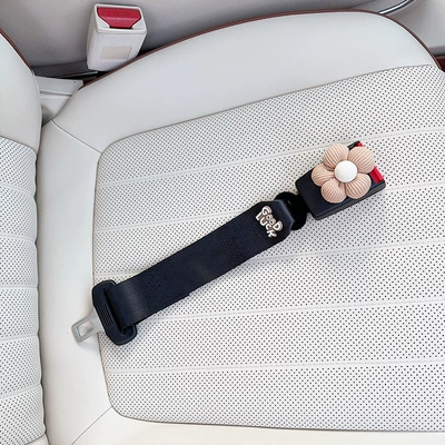 Other Automotive Interior Supplies | Pregnancy Special Safety Belt Holder - black-anti-strangle-safety-belt-for-pregnant-women-small-brown-flowers
